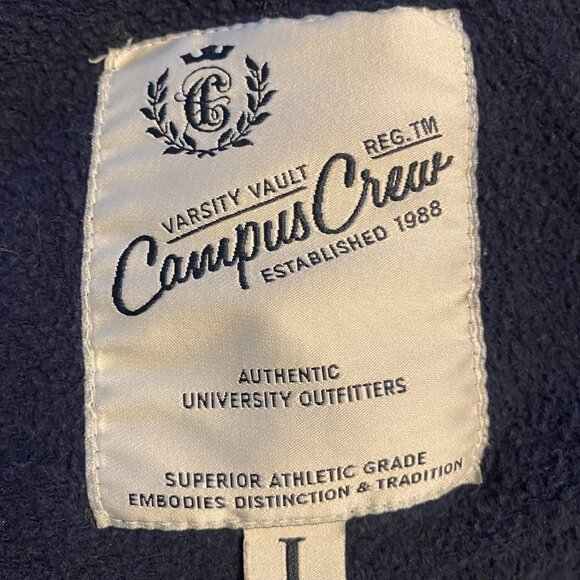 Vintage Y2K University of Michigan Boat Neck Tunic Sweatshirt w Kangaroo Pockets - Picture 11 of 11